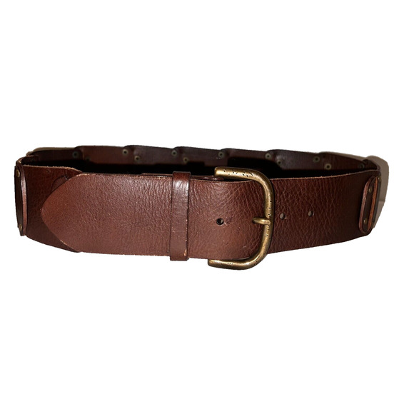 Banana Republic Accessories - BANANA REPUBLIC Women's Size S Brown Genuine Leather Wide Panel Studded Belt